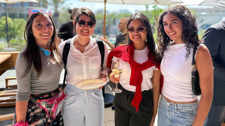 Founders connecting at a 1752vc community mixer