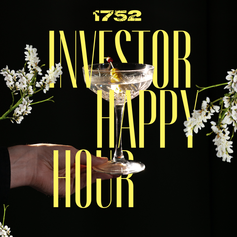 1752vc Investor Happy Hour invitation in Beverly Hills