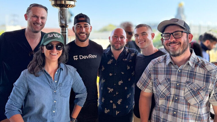 Founders at a 1752vc rooftop gathering