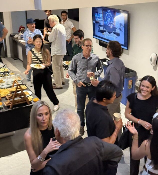Founders and investors at a 1752vc mixer