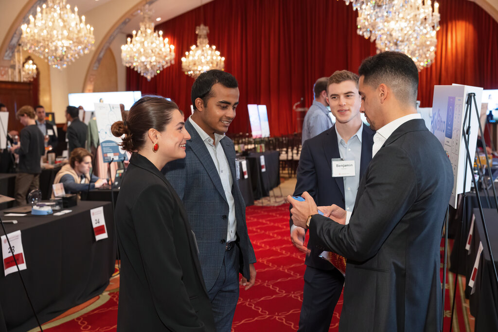Founders and partners networking at a 1752vc event