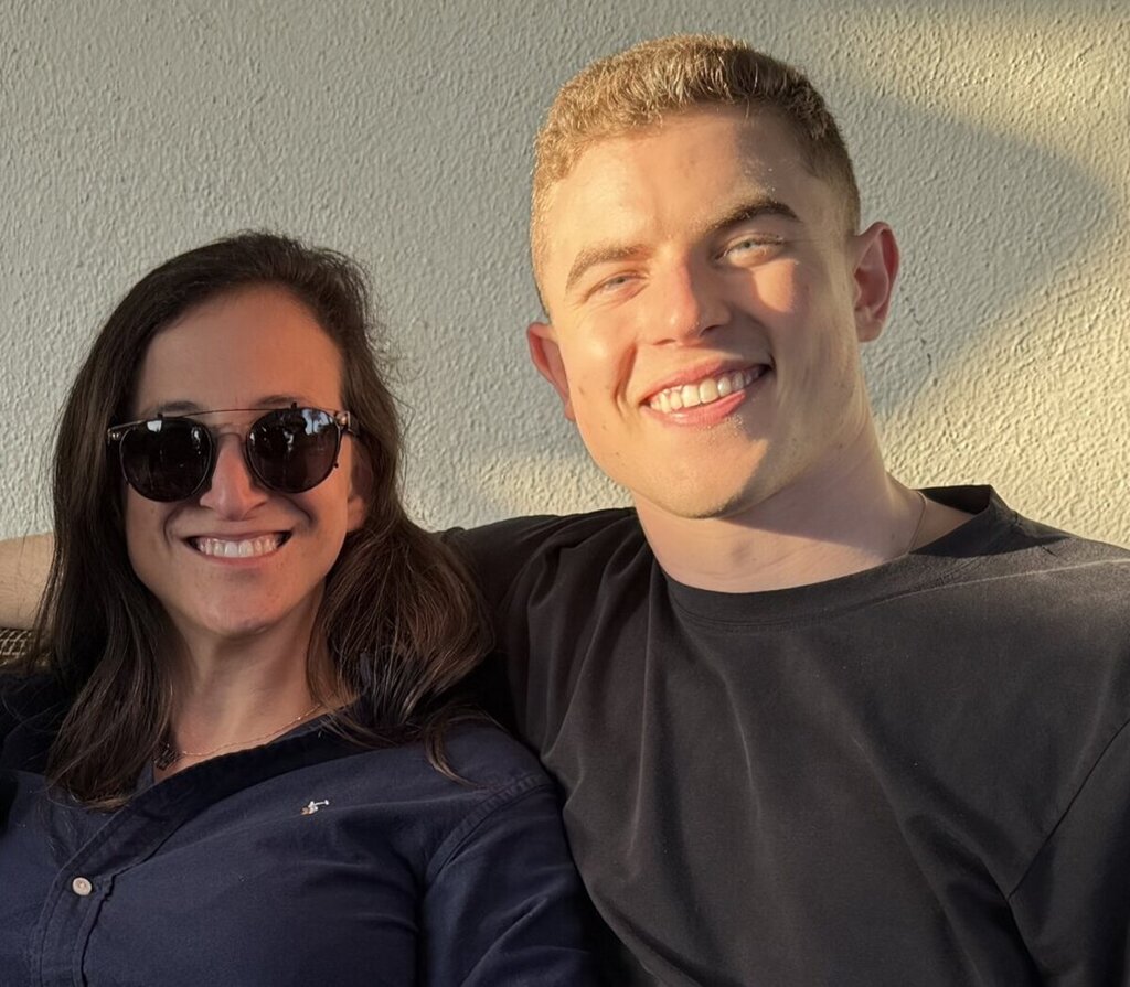 Two team members relaxing together after hours