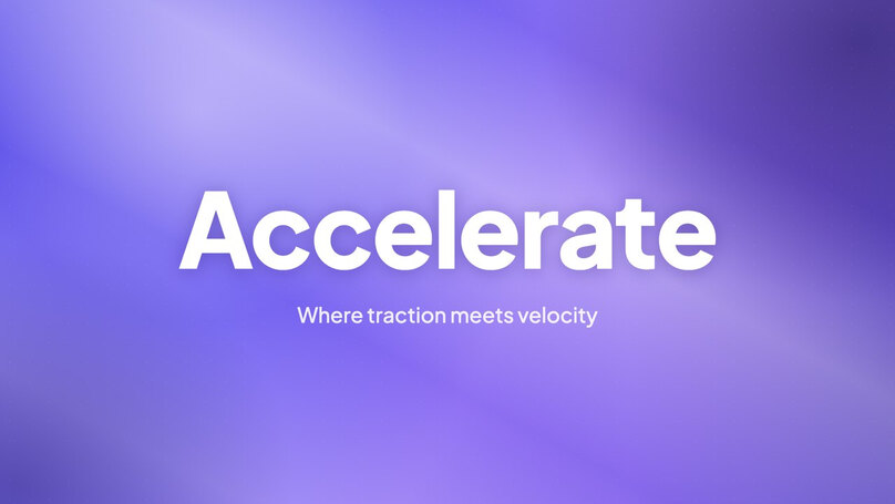 Accelerate. 1752's flagship accelerator. $100K invested, $3.5M valuation cap.