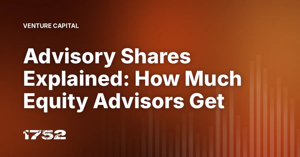 Advisory Shares Explained: How Much Equity Advisors Get