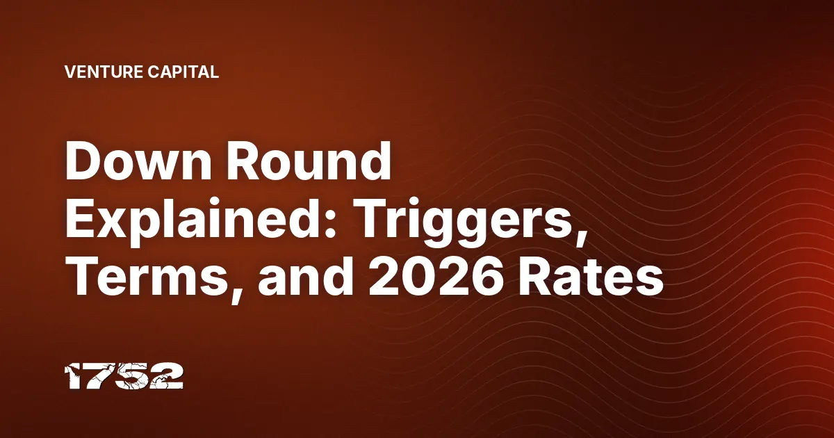 Down Round Explained: Triggers, Terms, and 2026 Rates
