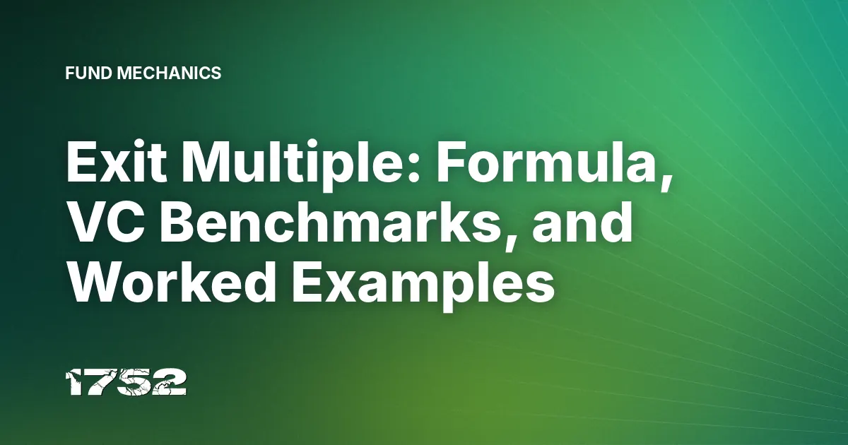 Exit Multiple: Formula, VC Benchmarks, and Worked Examples