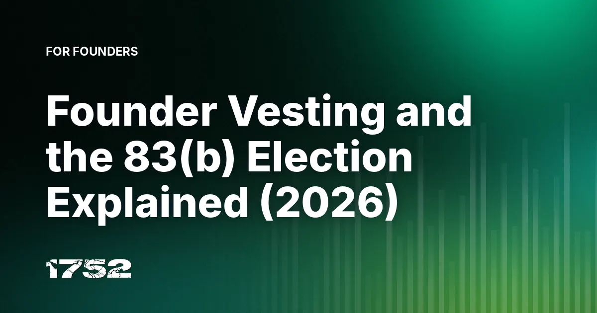 Founder Vesting and the 83(b) Election Explained (2026)